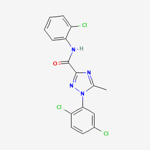N-(2-chlorophenyl)-1-(2,5-dichlorophenyl)-5-methyl-1H-1,2,4-triazole-3-carboxamide