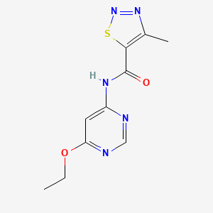 N-(6-ethoxypyrimidin-4-yl)-4-methyl-1,2,3-thiadiazole-5-carboxamide