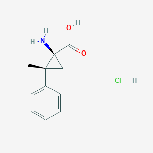 (1S,2R)-1-amino-2-methyl-2-phenylcyclopropane-1-carboxylic acid hydrochloride