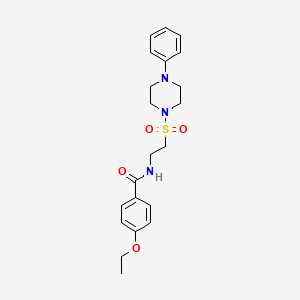 4-ethoxy-N-[2-(4-phenylpiperazin-1-yl)sulfonylethyl]benzamide