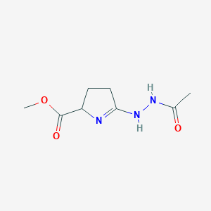 methyl 5-(2-acetylhydrazino)-3,4-dihydro-2H-pyrrole-2-carboxylate