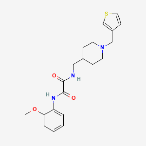 molecular formula C20H25N3O3S B2449833 N'-(2-methoxyphenyl)-N-({1-[(thiophen-3-yl)methyl]piperidin-4-yl}methyl)ethanediamide CAS No. 1234921-16-4