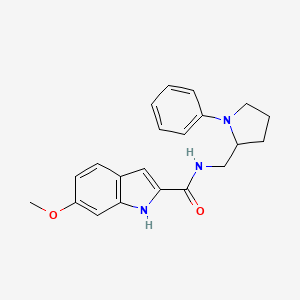 6-methoxy-N-((1-phenylpyrrolidin-2-yl)methyl)-1H-indole-2-carboxamide