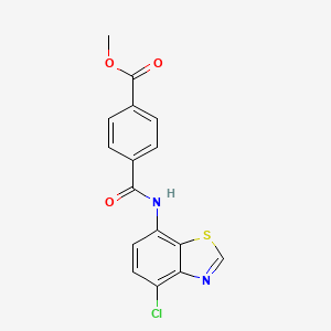 Methyl 4-[(4-chloro-1,3-benzothiazol-7-yl)carbamoyl]benzoate