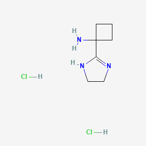1-(4,5-Dihydro-1H-imidazol-2-yl)cyclobutan-1-amine;dihydrochloride