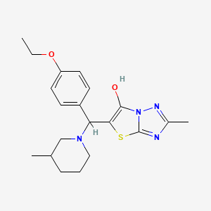 5-((4-Ethoxyphenyl)(3-methylpiperidin-1-yl)methyl)-2-methylthiazolo[3,2-b][1,2,4]triazol-6-ol