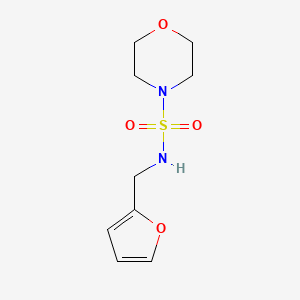 molecular formula C9H14N2O4S B2449843 N-(furan-2-ylmethyl)morpholine-4-sulfonamide CAS No. 833433-60-6