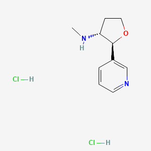 (2S,3R)-N-methyl-2-(pyridin-3-yl)oxolan-3-amine dihydrochloride