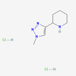 2-(1-methyl-1H-1,2,3-triazol-4-yl)piperidine dihydrochloride