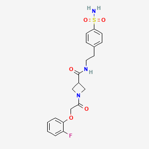 1-(2-(2-fluorophenoxy)acetyl)-N-(4-sulfamoylphenethyl)azetidine-3-carboxamide