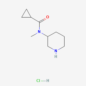 N-Methyl-N-piperidin-3-ylcyclopropanecarboxamide;hydrochloride