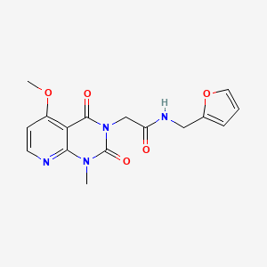 N-(furan-2-ylmethyl)-2-(5-methoxy-1-methyl-2,4-dioxo-1,2-dihydropyrido[2,3-d]pyrimidin-3(4H)-yl)acetamide