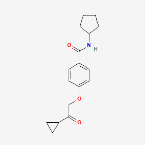 N-cyclopentyl-4-(2-cyclopropyl-2-oxoethoxy)benzamide