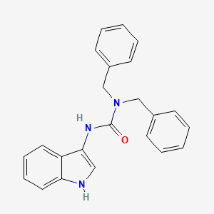 molecular formula C23H21N3O B2449860 1,1-dibenzyl-3-(1H-indol-3-yl)urea CAS No. 899964-96-6