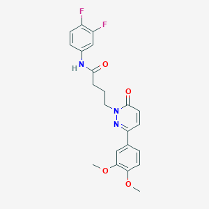 N-(3,4-difluorophenyl)-4-(3-(3,4-dimethoxyphenyl)-6-oxopyridazin-1(6H)-yl)butanamide