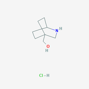 B2449864 2-Azabicyclo[2.2.2]octan-4-ylmethanol;hydrochloride CAS No. 21933-20-0