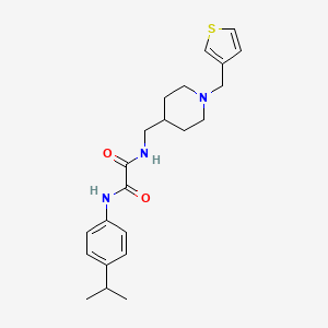 N1-(4-isopropylphenyl)-N2-((1-(thiophen-3-ylmethyl)piperidin-4-yl)methyl)oxalamide