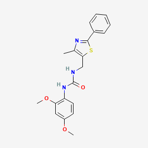 1-(2,4-Dimethoxyphenyl)-3-((4-methyl-2-phenylthiazol-5-yl)methyl)urea