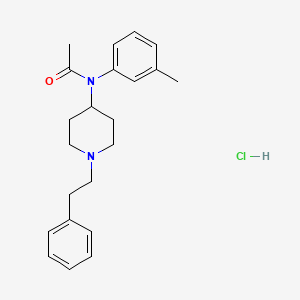 N-(3-methylphenyl)-N-[1-(2-phenylethyl)-4-piperidinyl]-acetamide,monohydrochloride