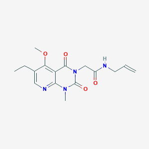 N-allyl-2-(6-ethyl-5-methoxy-1-methyl-2,4-dioxo-1,2-dihydropyrido[2,3-d]pyrimidin-3(4H)-yl)acetamide