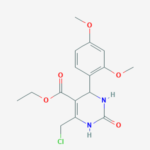 Ethyl 6-(chloromethyl)-4-(2,4-dimethoxyphenyl)-2-oxo-1,2,3,4-tetrahydropyrimidine-5-carboxylate