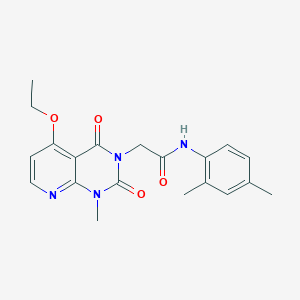 molecular formula C20H22N4O4 B2449881 N-(2,4-DIMETHYLPHENYL)-2-{5-ETHOXY-1-METHYL-2,4-DIOXO-1H,2H,3H,4H-PYRIDO[2,3-D]PYRIMIDIN-3-YL}ACETAMIDE CAS No. 1005298-72-5