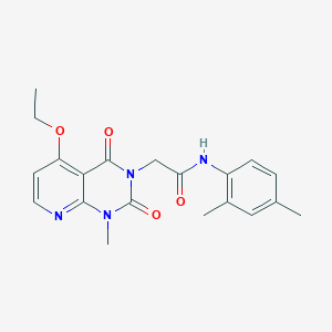 molecular formula C20H22N4O4 B2449881 N-(2,4-dimethylphenyl)-2-(5-ethoxy-1-methyl-2,4-dioxo-1,2-dihydropyrido[2,3-d]pyrimidin-3(4H)-yl)acetamide CAS No. 1005298-72-5