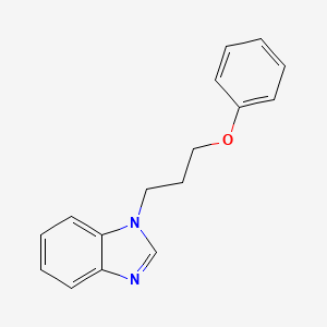 molecular formula C16H16N2O B2449887 1-(3-苯氧基丙基)-1H-苯并[d]咪唑 CAS No. 369397-72-8