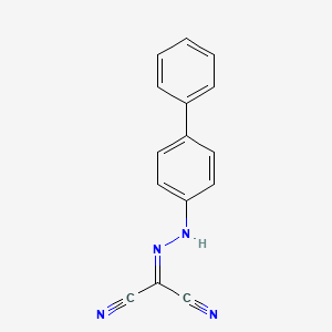 2-[(4-Phenylphenyl)hydrazinylidene]propanedinitrile