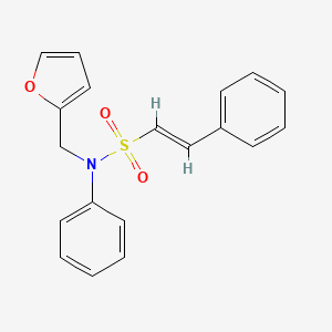 (E)-N-(furan-2-ylmethyl)-N,2-diphenylethenesulfonamide