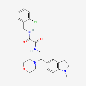 N1-(2-chlorobenzyl)-N2-(2-(1-methylindolin-5-yl)-2-morpholinoethyl)oxalamide