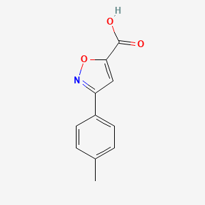 molecular formula C11H9NO3 B2449903 3-(4-Methylphenyl)isoxazole-5-carboxylic acid CAS No. 134378-95-3