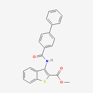 Methyl 3-[(4-phenylbenzoyl)amino]-1-benzothiophene-2-carboxylate
