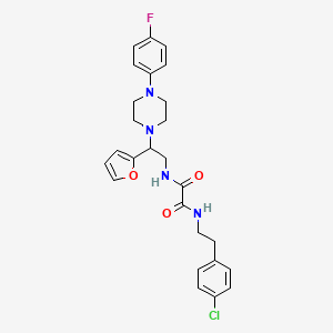 N1-(4-chlorophenethyl)-N2-(2-(4-(4-fluorophenyl)piperazin-1-yl)-2-(furan-2-yl)ethyl)oxalamide