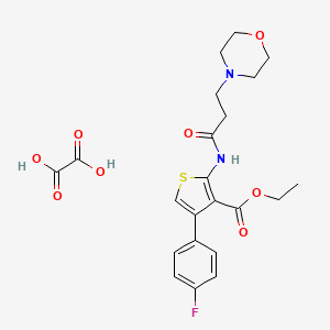 Ethyl 4-(4-fluorophenyl)-2-(3-morpholinopropanamido)thiophene-3-carboxylate oxalate