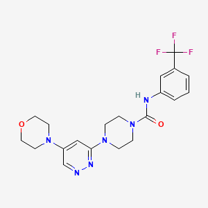 4-(5-morpholinopyridazin-3-yl)-N-(3-(trifluoromethyl)phenyl)piperazine-1-carboxamide