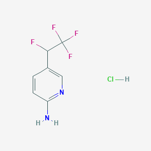 5-(1,2,2,2-Tetrafluoroethyl)pyridin-2-amine;hydrochloride