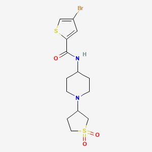 4-bromo-N-(1-(1,1-dioxidotetrahydrothiophen-3-yl)piperidin-4-yl)thiophene-2-carboxamide