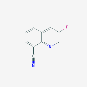 molecular formula C10H5FN2 B2449954 3-Fluoroquinoline-8-carbonitrile CAS No. 2177264-04-7
