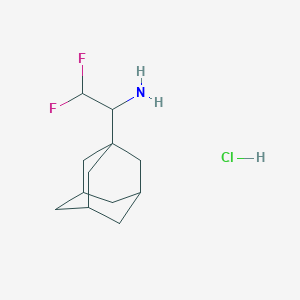 1-(1-Adamantyl)-2,2-difluoroethanamine;hydrochloride