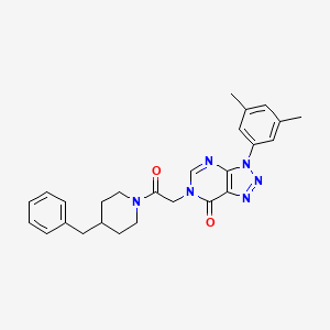 molecular formula C26H28N6O2 B2449986 6-(2-(4-benzylpiperidin-1-yl)-2-oxoethyl)-3-(3,5-dimethylphenyl)-3H-[1,2,3]triazolo[4,5-d]pyrimidin-7(6H)-one CAS No. 893921-25-0