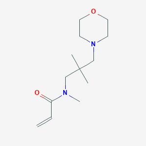 molecular formula C13H24N2O2 B2449991 N-[2,2-dimethyl-3-(morpholin-4-yl)propyl]-N-methylprop-2-enamide CAS No. 2094750-54-4