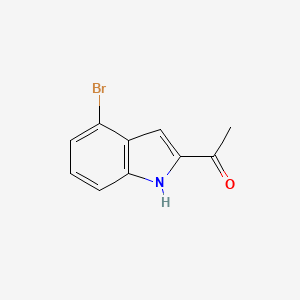 molecular formula C10H8BrNO B2450008 1-(4-Bromo-1H-indol-2-yl)ethanone CAS No. 1368297-59-9