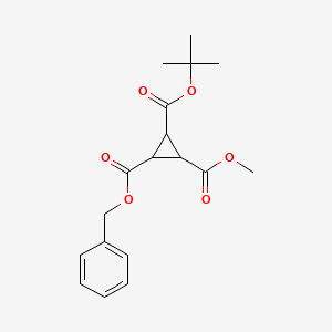 2-O-Benzyl 3-O-tert-butyl 1-O-methyl cyclopropane-1,2,3-tricarboxylate