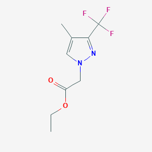 Ethyl 2-[4-methyl-3-(trifluoromethyl)-1H-pyrazol-1-yl]acetate