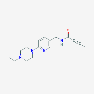 N-[[6-(4-Ethylpiperazin-1-yl)pyridin-3-yl]methyl]but-2-ynamide