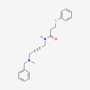 molecular formula C21H24N2OS B2450045 N-(4-(benzyl(methyl)amino)but-2-yn-1-yl)-3-(phenylthio)propanamide CAS No. 1396806-69-1