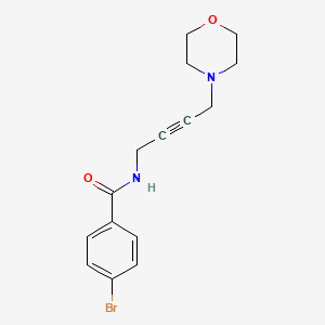 B2450056 4-bromo-N-(4-morpholinobut-2-yn-1-yl)benzamide CAS No. 1396783-82-6