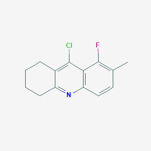 molecular formula C14H13ClFN B2450057 9-Chloro-8-fluoro-7-methyl-1,2,3,4-tetrahydroacridine CAS No. 1909337-08-1