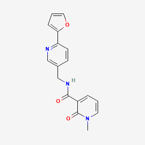 N-((6-(furan-2-yl)pyridin-3-yl)methyl)-1-methyl-2-oxo-1,2-dihydropyridine-3-carboxamide